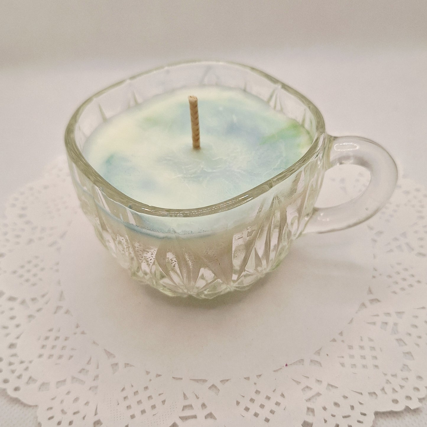 Vintage Pressed Glass 5 oz Punch Cup Candles