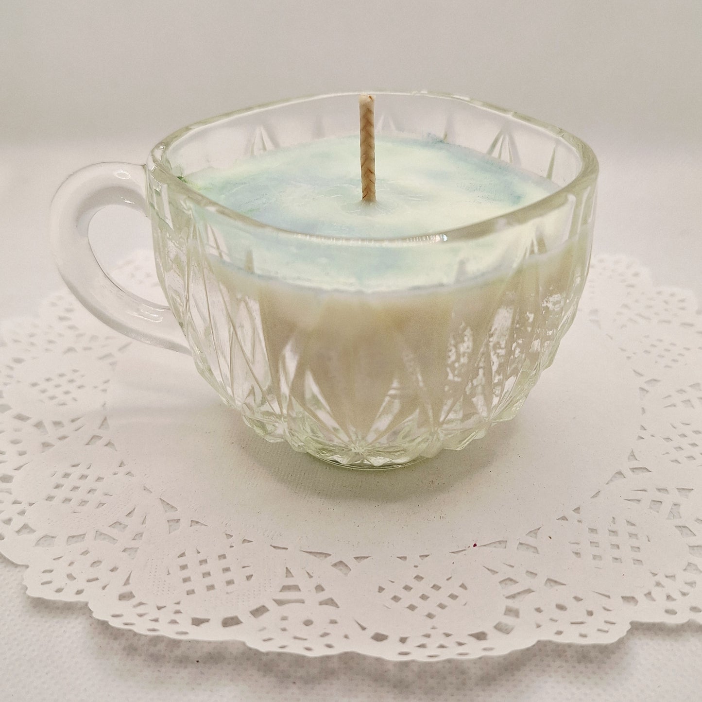 Vintage Pressed Glass 5 oz Punch Cup Candles