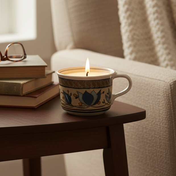 Mikasa Intaglio 8 oz Teacup Candles